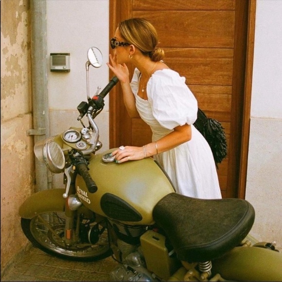 ZARA WOMAN NWT BLOGGERS FAVORITE WHITE DRAPED POPLIN DRESS SIZE LARGE - Picture 5 of 15